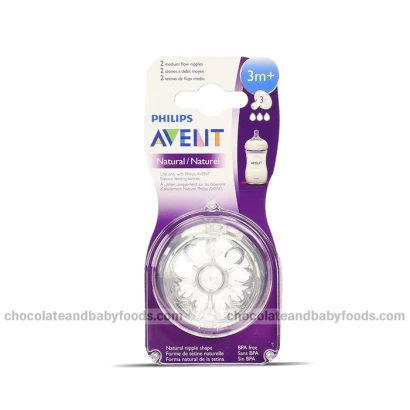 Philips Avent Natural 2 Medium Flow Nipples (3m+)