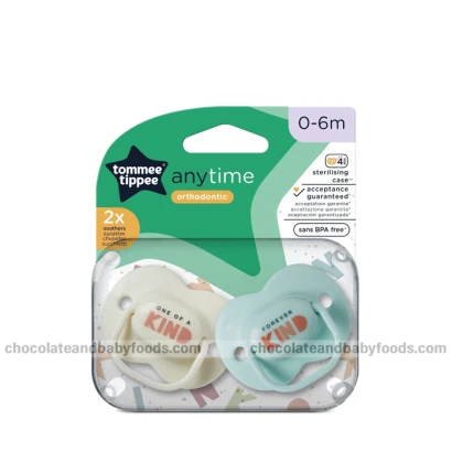 Tommee Tippee Anytime 2 Orthodontic Soother (0-6m)