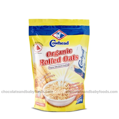 Cowhead Organic Rolled Oats (Quick Cooking) 500gm