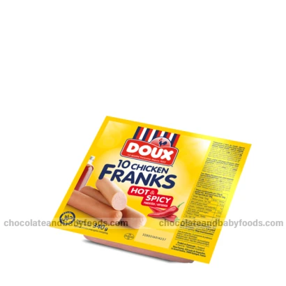 Doux 10 Chicken Franks Hot & Spicy 340gm