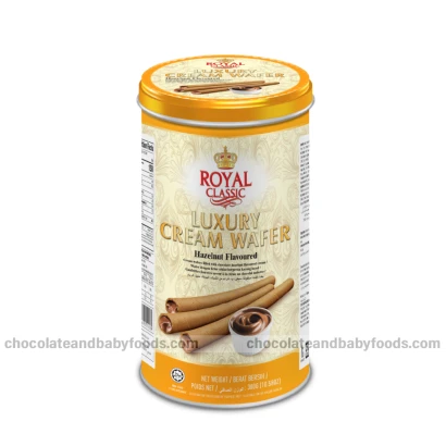 Royal Classic Luxury Cream Wafer Hazelnut Flavor 300gm