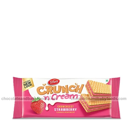 Tiffany Crunchy n Cream Strawberry Wafers 76gm