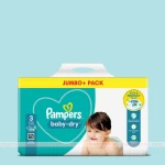 Pampers Jumbo Pack (Belt System) Size- 3 (6-10 KG) 98pcs