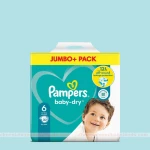 Pampers Jumbo Pack (Belt System) Size- 6 (13-18 KG) 62pcs