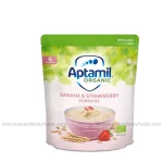 Aptamil Organic Banana & Strawberry Porridge (6+mnths) 180gm