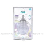 PUR Comfort Feeder 2 Silicone Nipple (L 6m+ Baby) Fast Flow