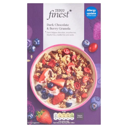 Tesco Finest Dark Chocolate & Berry Granola 500gm