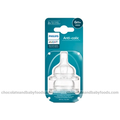 Philips Avent Anti-Colic 2 Fast Flow Teats (6M+)