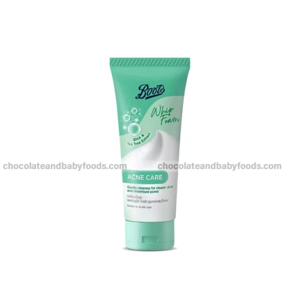 Boots Whipe Foam BHA & Tea Tree Extract Acne Care Face Wash 100ml
