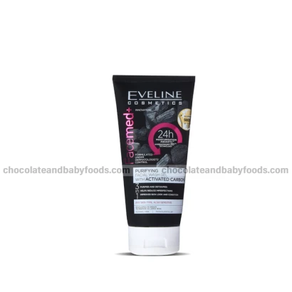 Eveline 3in1 Purifying Facial Wash Gel with Activated Carbon 150ml