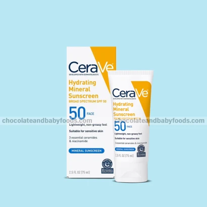 CeraVe Hydrating Mineral Sunscreen (Broad Spectrum SPF 50) 75ml