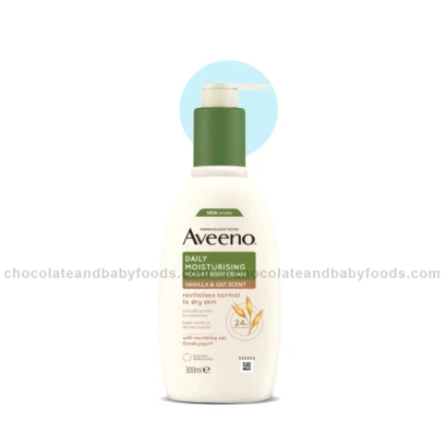 Aveeno Daily Moisturising Yougurt Body Cream Vanilla & Oat Scent 300ml