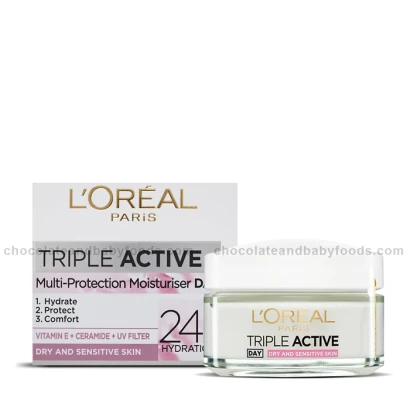 L'oreal Paris Triple Active Multi-Protection Moisture 24H Hydration (Day Cream) 50ml