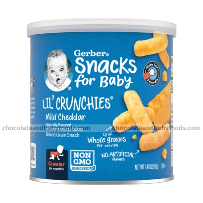 Gerber Lil' Crunchies Mild Cheddar (8+ Months) 42gm