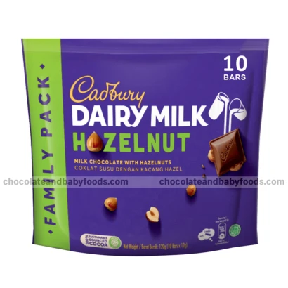 Cadbury Dairy Milk Chocolate with Hazelnut (10pcs) 120gm