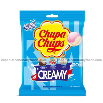 Chupa Chups Creamy (10pcs Lollipops) 95gm