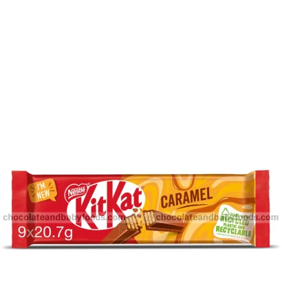 KitKat Caramel 2 Fingers Chocolate Bar (9pcs) 186.3gm