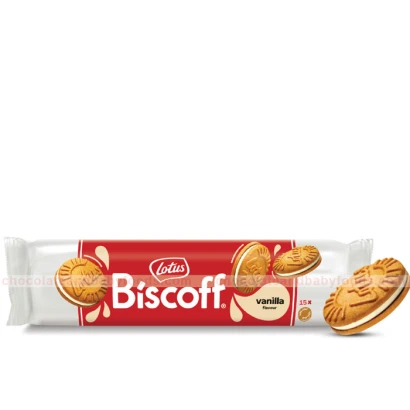 Lotus Biscoff Vanilla Flavor Sandwich Biscuits 150gm