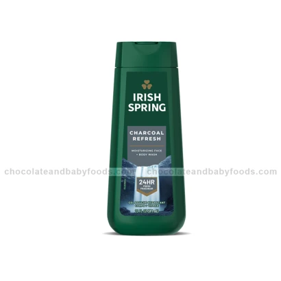 Irish Spring Charcoal Refresh Moisturizing Face + Body Wash 591ml