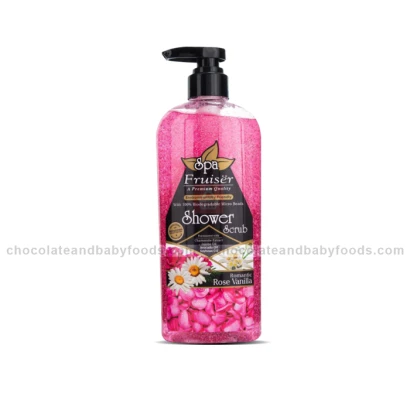 Spa Fruiser Romantic Rose Vanilla Shower Scrub 730ml