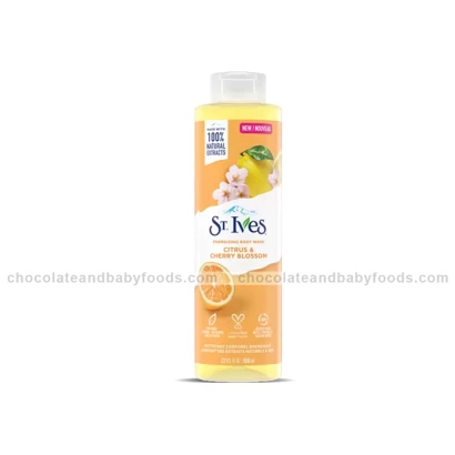 ST. Ives Citrus & Cherry Blossom Energizing Body Wash 650ml