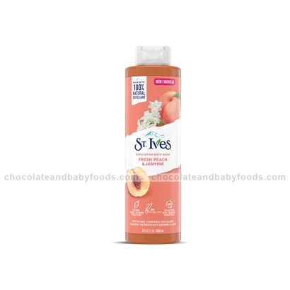 ST. Ives Fresh Peach & Jasmine Exfoliating Body Wash 650ml