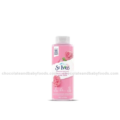 ST. Ives Rose Water & Aloe Vera Body Wash 473ml