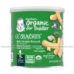 Gerber Organic Lil' Crunchies White Cheddar Broccoli (12+mnths) 45gm