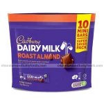 Cadbury Dairy Milk Chocolate Roasted Almond Mini Bars (10pcs) 150gm