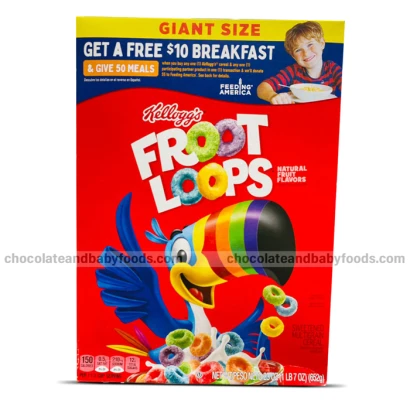 Kellogg's Froot Loops Sweetned Multigrain Cereal 652gm