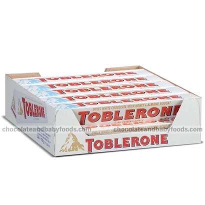 Toblerone White Chocolate Bars (20pcs Box 100gm Each)