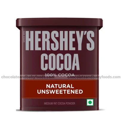 Hershey's 100% Cocoa Natural Unsweetened Medium Fat Cocoa Powder 225gm