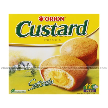 Orion Custard Premium Soft Cake (12pcs) 276gm