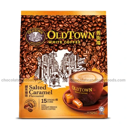 Old Town Salted Caramel Flavor 3in1 Instant Premix White Coffee (15stichs) 525gm