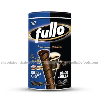 Fullo Double Choco Black Vanilla Wafer Roll 280gm