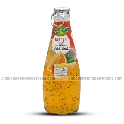 American Harvest Orange Juice with Basil Seed 290ml