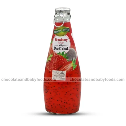 American Harvest Strawberry Juice with Basil Seed 290ml