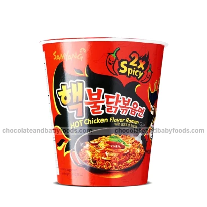 Samyang 2x Spicy Hot Chicken Flavor Ramen Cup Noodles 70gm