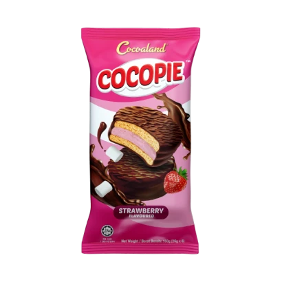 Cocoland Cocopie Strawberry Flavor 150gm