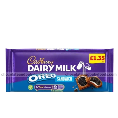 Cadbury Dairy Milk Oreo Sandwich Chocolate Bar 96gm