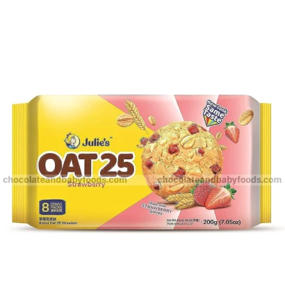 Julie's Oat 25 Strawberry Biscuits 200gm