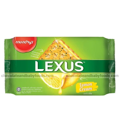 Munchy's Lexus Lemon Cream Sandwich Cracker 190gm