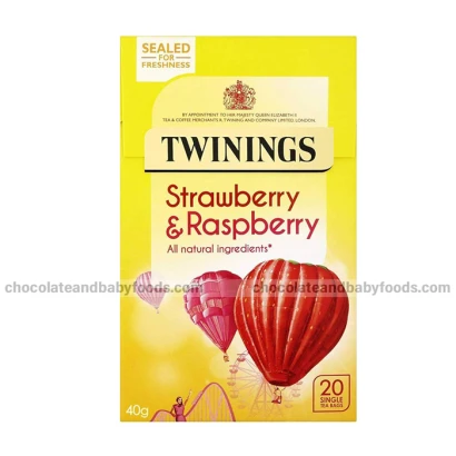 Twinings Strawberry & Raspberry (20 Tea Bags) 40gm