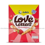 Julie's Love Letters Strawberry Wafers 100gm