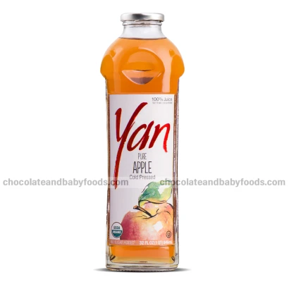 Yan Pure Apple Cold Pressed No Sugar Added 100% Juice 946ml