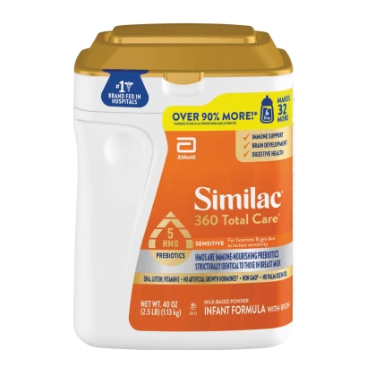 Similac 360 Total Care Sensitive Milk-Based Powder Infant Formula with Iron 1.13kg