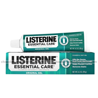 Listerine Essential Care Original Gel Fluoride Anticavity Toothpaste 119gm