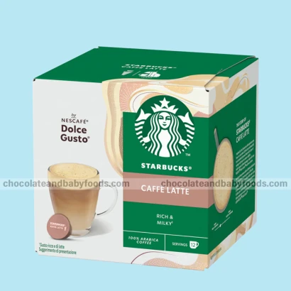 Starbucks Caffe Latte Rich & milky 100% Arabica Coffee (16 Cups) 121gm