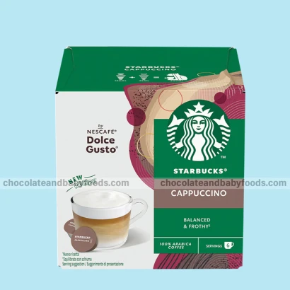 Starbucks Cappuccino Balanced & Frothy 100% Arabica Coffee (12 Cups) 120gm