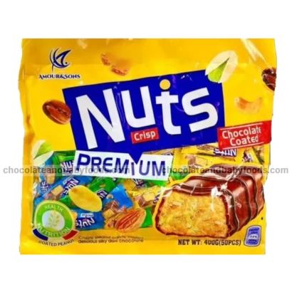 Amour&Sons Nuts Crisp Chocolate Coated 400gm